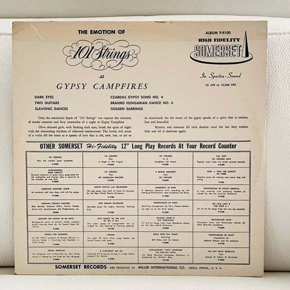 LP 101 Strings - Gypsy Campfires Vinyl Record - Picture 2 of 2